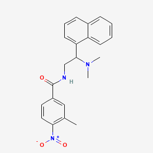 molecular formula C22H23N3O3 B6485161 N-[2-(dimethylamino)-2-(naphthalen-1-yl)ethyl]-3-methyl-4-nitrobenzamide CAS No. 941931-82-4