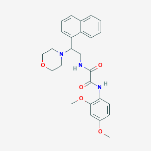 molecular formula C26H29N3O5 B6485172 N'-(2,4-dimethoxyphenyl)-N-[2-(morpholin-4-yl)-2-(naphthalen-1-yl)ethyl]ethanediamide CAS No. 941996-71-0