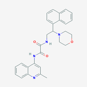 molecular formula C28H28N4O3 B6485179 N-(2-methylquinolin-4-yl)-N'-[2-(morpholin-4-yl)-2-(naphthalen-1-yl)ethyl]ethanediamide CAS No. 941934-06-1