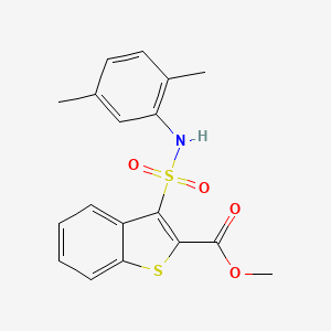 molecular formula C18H17NO4S2 B6485321 methyl 3-[(2,5-dimethylphenyl)sulfamoyl]-1-benzothiophene-2-carboxylate CAS No. 899977-39-0