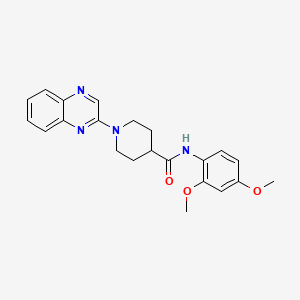 molecular formula C22H24N4O3 B6485457 N-(2,4-dimethoxyphenyl)-1-(quinoxalin-2-yl)piperidine-4-carboxamide CAS No. 941898-96-0