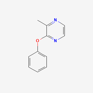 molecular formula C11H10N2O B6486184 2-甲基-3-苯氧基吡嗪 CAS No. 91137-78-9