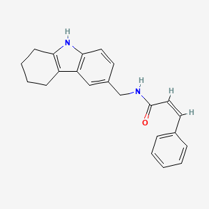 (2Z)-3-phenyl-N-[(2,3,4,9-tetrahydro-1H-carbazol-6-yl)methyl]prop-2-enamide