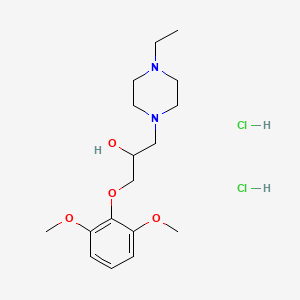 1-(2,6-dimethoxyphenoxy)-3-(4-ethylpiperazin-1-yl)propan-2-ol dihydrochloride