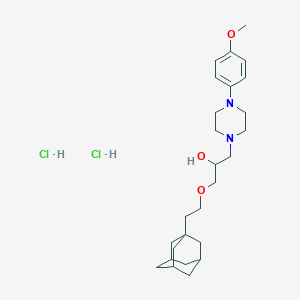 molecular formula C26H42Cl2N2O3 B6486460 1-[2-(adamantan-1-yl)ethoxy]-3-[4-(4-methoxyphenyl)piperazin-1-yl]propan-2-ol dihydrochloride CAS No. 544706-07-2