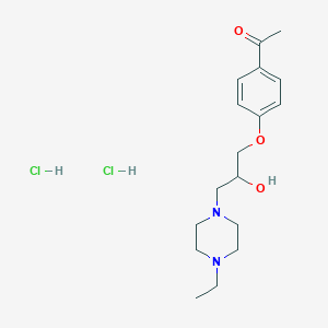 1-{4-[3-(4-ethylpiperazin-1-yl)-2-hydroxypropoxy]phenyl}ethan-1-one dihydrochloride