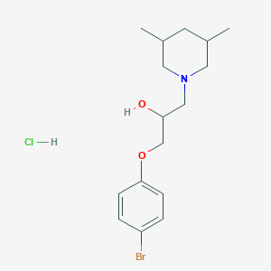molecular formula C16H25BrClNO2 B6486522 1-(4-bromophenoxy)-3-(3,5-dimethylpiperidin-1-yl)propan-2-ol hydrochloride CAS No. 1217824-91-3