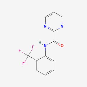 molecular formula C12H8F3N3O B6486529 N-[2-(trifluoromethyl)phenyl]pyrimidine-2-carboxamide CAS No. 1251634-92-0