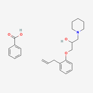 1-(piperidin-1-yl)-3-[2-(prop-2-en-1-yl)phenoxy]propan-2-ol; benzoic acid