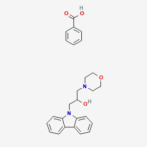 molecular formula C26H28N2O4 B6486548 1-(9H-carbazol-9-yl)-3-(morpholin-4-yl)propan-2-ol; benzoic acid CAS No. 479542-48-8