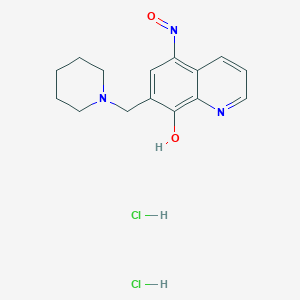 (5Z)-5-(hydroxyimino)-7-[(piperidin-1-yl)methyl]-5,8-dihydroquinolin-8-one dihydrochloride