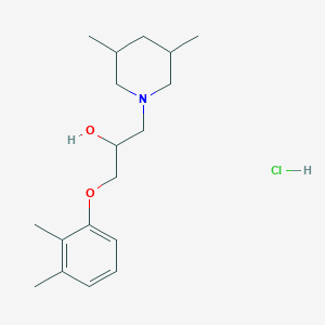 molecular formula C18H30ClNO2 B6486566 1-(2,3-dimethylphenoxy)-3-(3,5-dimethylpiperidin-1-yl)propan-2-ol hydrochloride CAS No. 1217637-02-9