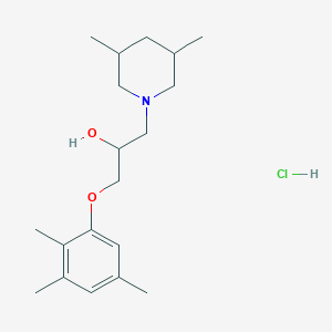 molecular formula C19H32ClNO2 B6486568 1-(3,5-dimethylpiperidin-1-yl)-3-(2,3,5-trimethylphenoxy)propan-2-ol hydrochloride CAS No. 1217713-57-9