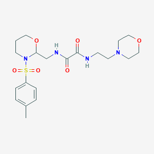 molecular formula C20H30N4O6S B6486783 N-{[3-(4-methylbenzenesulfonyl)-1,3-oxazinan-2-yl]methyl}-N'-[2-(morpholin-4-yl)ethyl]ethanediamide CAS No. 869071-33-0
