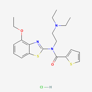 N-[2-(diethylamino)ethyl]-N-(4-ethoxy-1,3-benzothiazol-2-yl)thiophene-2-carboxamide hydrochloride