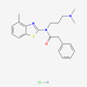 N-[3-(dimethylamino)propyl]-N-(4-methyl-1,3-benzothiazol-2-yl)-2-phenylacetamide hydrochloride