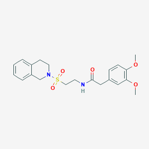 2-(3,4-dimethoxyphenyl)-N-[2-(1,2,3,4-tetrahydroisoquinoline-2-sulfonyl)ethyl]acetamide