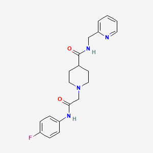 1-{[(4-fluorophenyl)carbamoyl]methyl}-N-[(pyridin-2-yl)methyl]piperidine-4-carboxamide