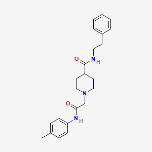 1-{[(4-methylphenyl)carbamoyl]methyl}-N-(2-phenylethyl)piperidine-4-carboxamide