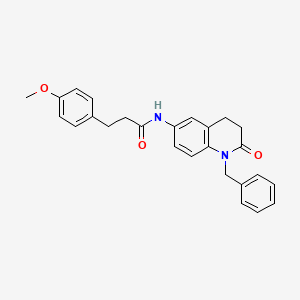N-(1-benzyl-2-oxo-1,2,3,4-tetrahydroquinolin-6-yl)-3-(4-methoxyphenyl)propanamide