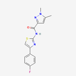 N-[4-(4-fluorophenyl)-1,3-thiazol-2-yl]-1,5-dimethyl-1H-pyrazole-3-carboxamide
