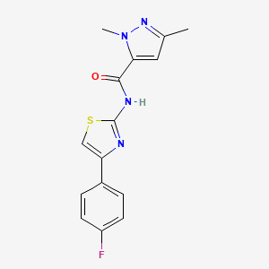 N-[4-(4-fluorophenyl)-1,3-thiazol-2-yl]-1,3-dimethyl-1H-pyrazole-5-carboxamide