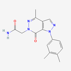 2-[1-(3,4-dimethylphenyl)-4-methyl-7-oxo-1H,6H,7H-pyrazolo[3,4-d]pyridazin-6-yl]acetamide