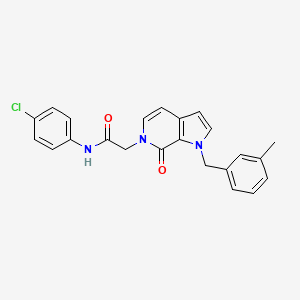 N-(4-chlorophenyl)-2-{1-[(3-methylphenyl)methyl]-7-oxo-1H,6H,7H-pyrrolo[2,3-c]pyridin-6-yl}acetamide