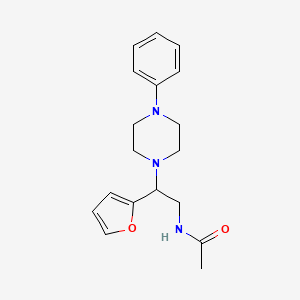 N-[2-(furan-2-yl)-2-(4-phenylpiperazin-1-yl)ethyl]acetamide