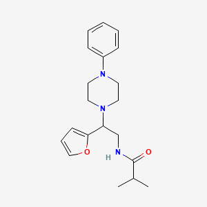 N-[2-(furan-2-yl)-2-(4-phenylpiperazin-1-yl)ethyl]-2-methylpropanamide