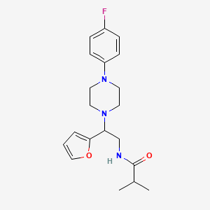 N-{2-[4-(4-fluorophenyl)piperazin-1-yl]-2-(furan-2-yl)ethyl}-2-methylpropanamide