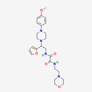 molecular formula C25H35N5O5 B6487782 N-[2-(furan-2-yl)-2-[4-(4-methoxyphenyl)piperazin-1-yl]ethyl]-N'-[2-(morpholin-4-yl)ethyl]ethanediamide CAS No. 877633-92-6