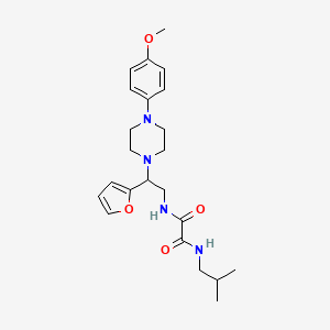 molecular formula C23H32N4O4 B6487810 N'-[2-(furan-2-yl)-2-[4-(4-methoxyphenyl)piperazin-1-yl]ethyl]-N-(2-methylpropyl)ethanediamide CAS No. 877647-66-0