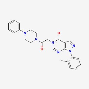 1-(2-methylphenyl)-5-[2-oxo-2-(4-phenylpiperazin-1-yl)ethyl]-1H,4H,5H-pyrazolo[3,4-d]pyrimidin-4-one