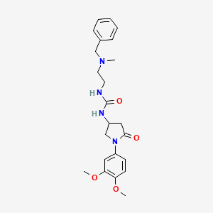 1-{2-[benzyl(methyl)amino]ethyl}-3-[1-(3,4-dimethoxyphenyl)-5-oxopyrrolidin-3-yl]urea