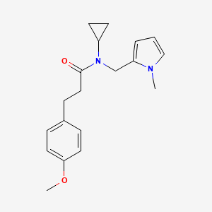 molecular formula C19H24N2O2 B6487853 N-cyclopropyl-3-(4-methoxyphenyl)-N-[(1-methyl-1H-pyrrol-2-yl)methyl]propanamide CAS No. 1286720-99-7