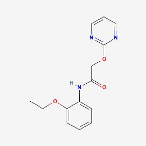 molecular formula C14H15N3O3 B6487909 N-(2-ethoxyphenyl)-2-(pyrimidin-2-yloxy)acetamide CAS No. 1286705-18-7