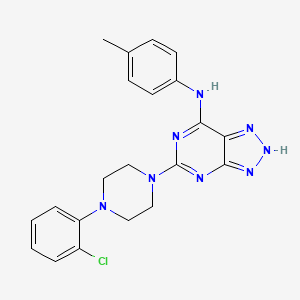 5-[4-(2-chlorophenyl)piperazin-1-yl]-N-(4-methylphenyl)-3H-[1,2,3]triazolo[4,5-d]pyrimidin-7-amine