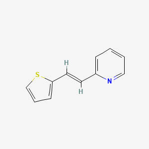 molecular formula C11H9NS B6488277 2-[(E)-2-(thiophen-2-yl)ethenyl]pyridine CAS No. 28771-88-2