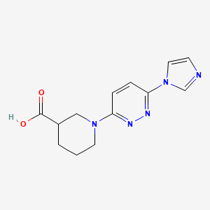 1-[6-(1H-imidazol-1-yl)pyridazin-3-yl]piperidine-3-carboxylic acid