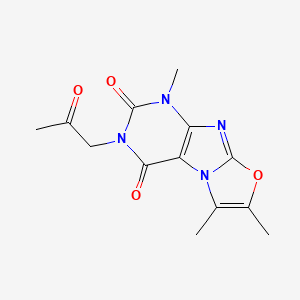 1,6,7-trimethyl-3-(2-oxopropyl)-1H,2H,3H,4H-[1,3]oxazolo[3,2-g]purine-2,4-dione