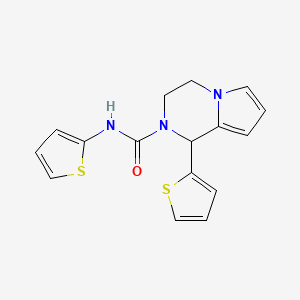 N,1-bis(thiophen-2-yl)-1H,2H,3H,4H-pyrrolo[1,2-a]pyrazine-2-carboxamide