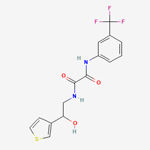 N-[2-hydroxy-2-(thiophen-3-yl)ethyl]-N'-[3-(trifluoromethyl)phenyl]ethanediamide