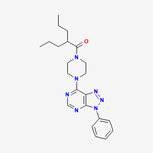 1-(4-{3-phenyl-3H-[1,2,3]triazolo[4,5-d]pyrimidin-7-yl}piperazin-1-yl)-2-propylpentan-1-one