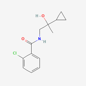 2-chloro-N-(2-cyclopropyl-2-hydroxypropyl)benzamide