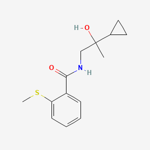 N-(2-cyclopropyl-2-hydroxypropyl)-2-(methylsulfanyl)benzamide