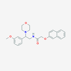 molecular formula C25H28N2O4 B6488508 N-[2-(3-methoxyphenyl)-2-(morpholin-4-yl)ethyl]-2-(naphthalen-2-yloxy)acetamide CAS No. 941940-38-1