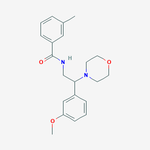 molecular formula C21H26N2O3 B6488513 N-[2-(3-methoxyphenyl)-2-(morpholin-4-yl)ethyl]-3-methylbenzamide CAS No. 941964-54-1