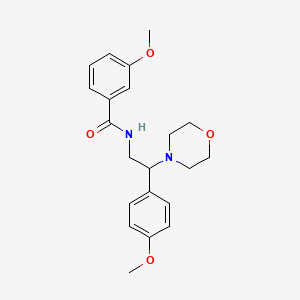 3-methoxy-N-[2-(4-methoxyphenyl)-2-(morpholin-4-yl)ethyl]benzamide