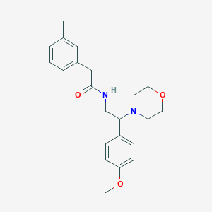 N-[2-(4-methoxyphenyl)-2-(morpholin-4-yl)ethyl]-2-(3-methylphenyl)acetamide